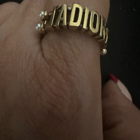 Christian Dior J’ADIOR Gold Pearls adjustable Ring - Picture 6 of 7